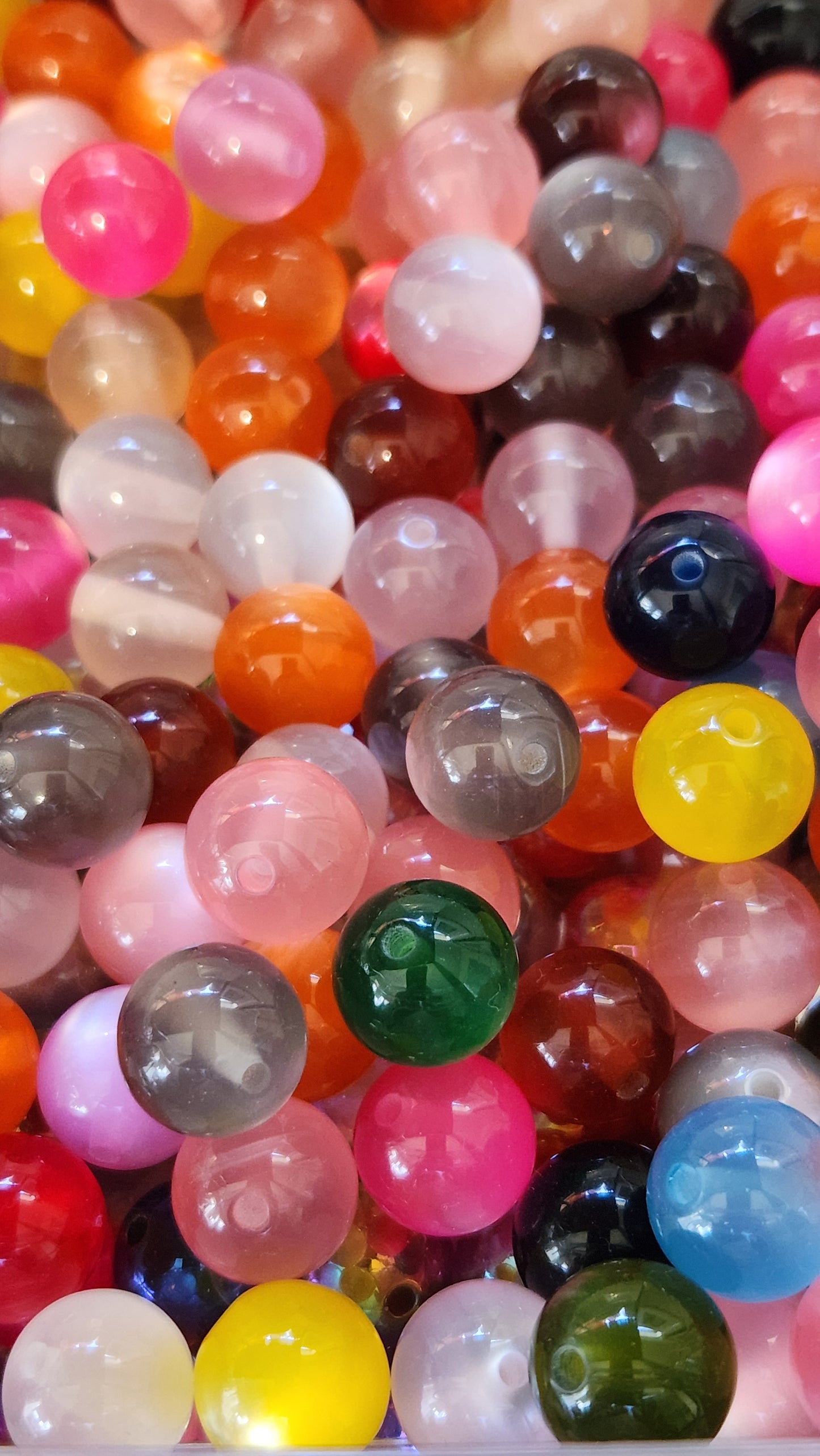 MIXED 16mm Cats-Eye Acrylic Beads | DIY Craft Supplies