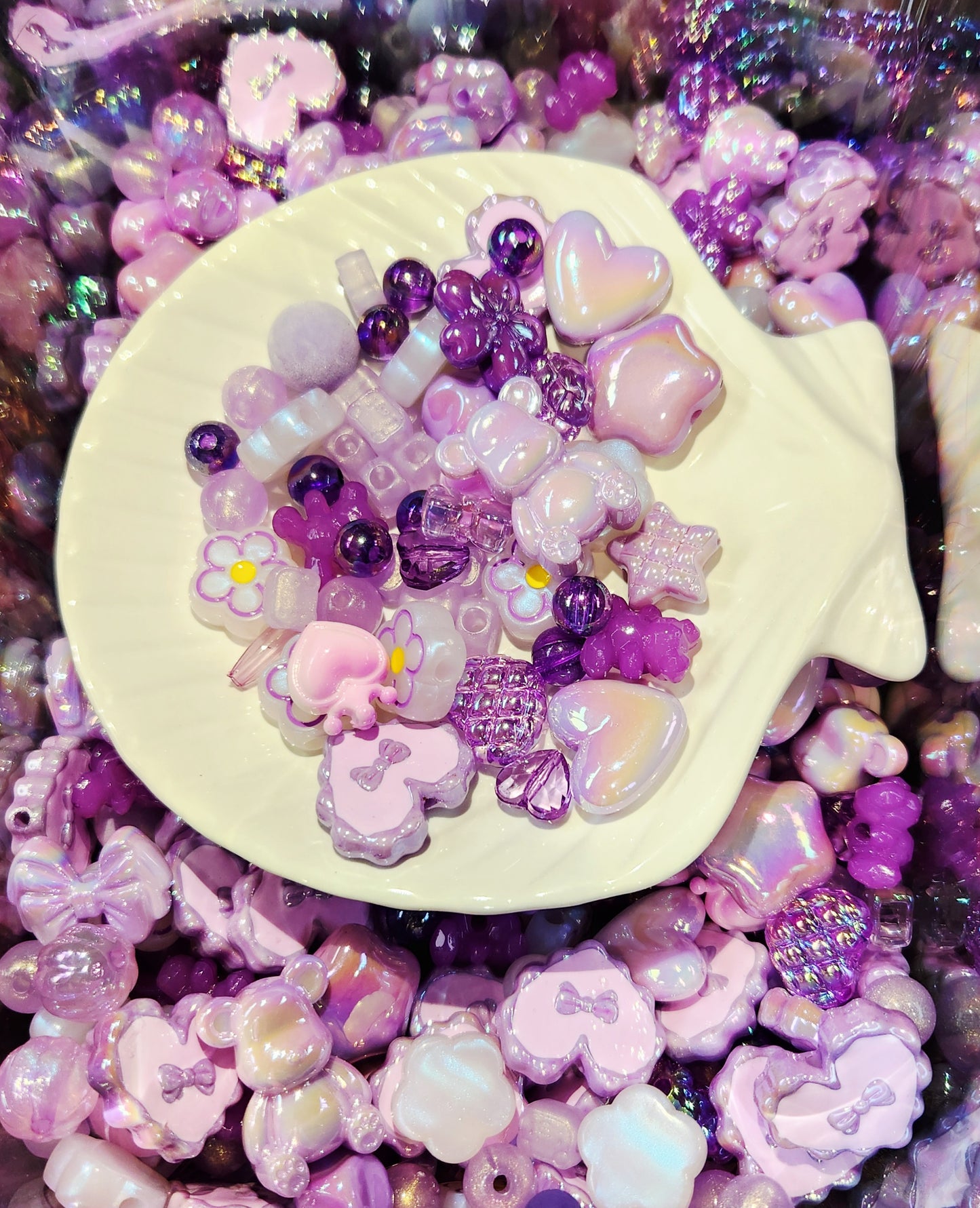 "NEW" MYSTIC LAVENDER 300ML - Mixed Beads Scoops (DIY Beads For Pens and Keychain)| LIVE Show