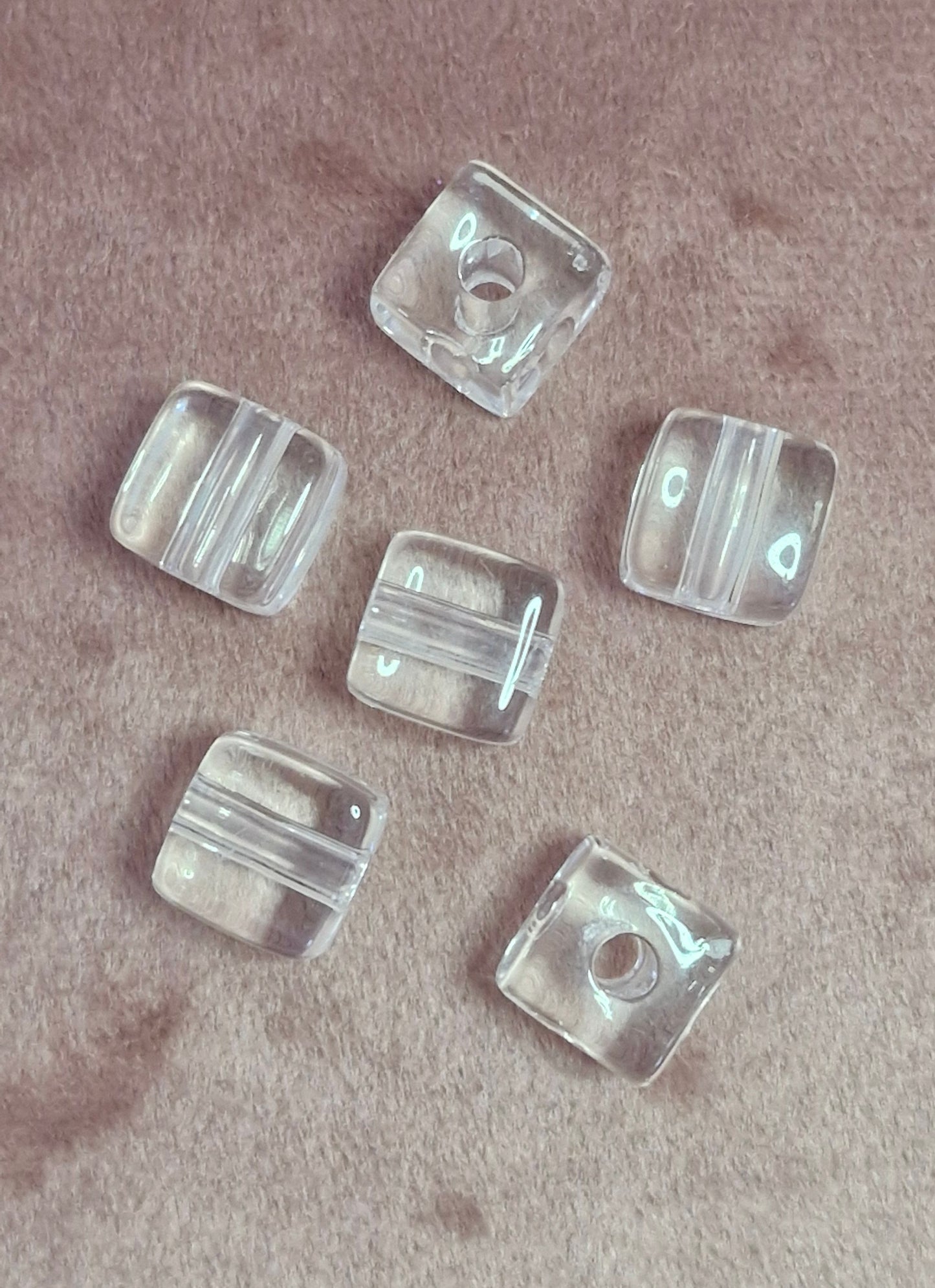 Clear Cube Blank Beads | DIY Beads Supplies