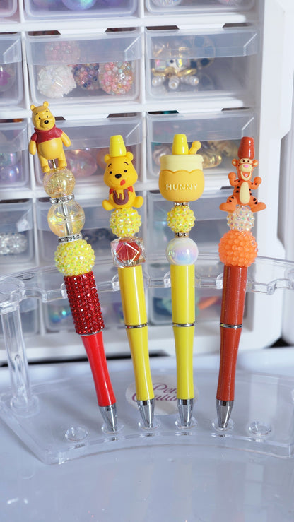 Winnie-The-Pooh Inspired Pens | Pre-made Beadable Pens