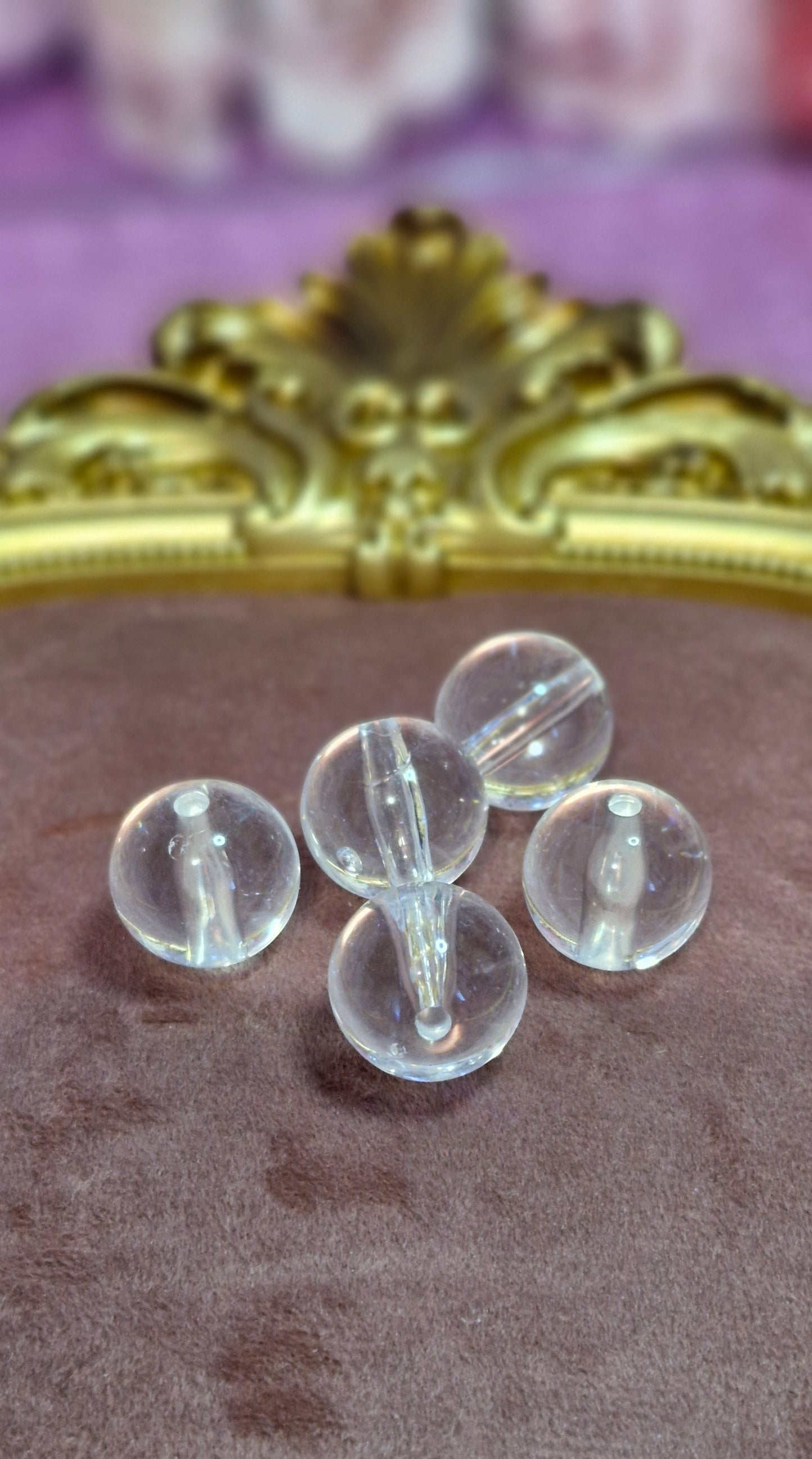 16mm Clear Blank Beads | DIY Beads Supplies