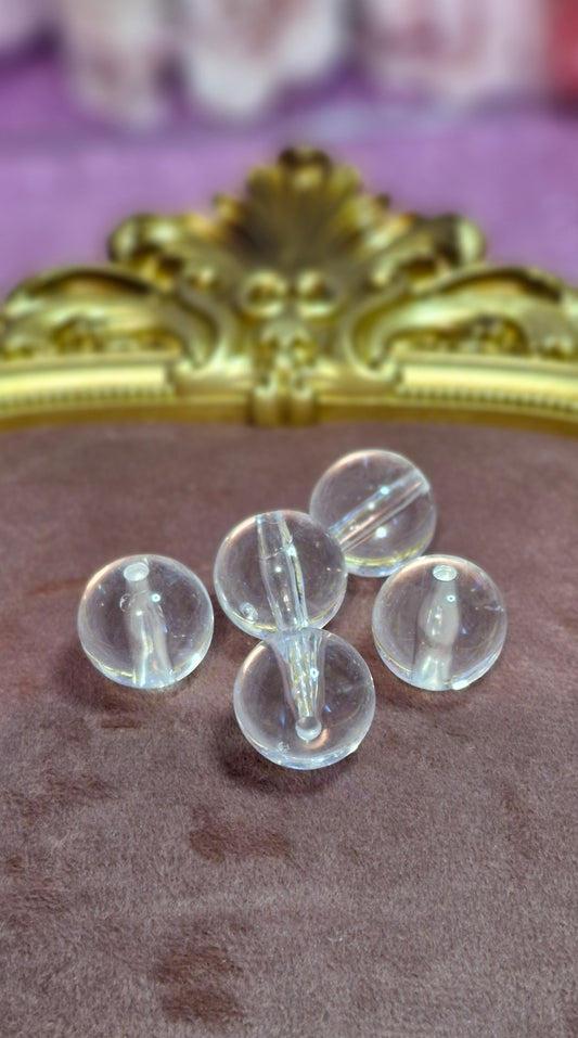 16mm Clear Blank Beads | DIY Beads Supplies