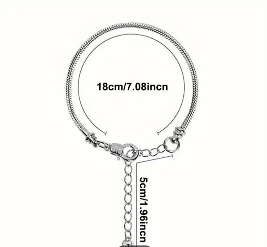 Adjustable Chain Bracelet - 18cm Beadable Bracelet