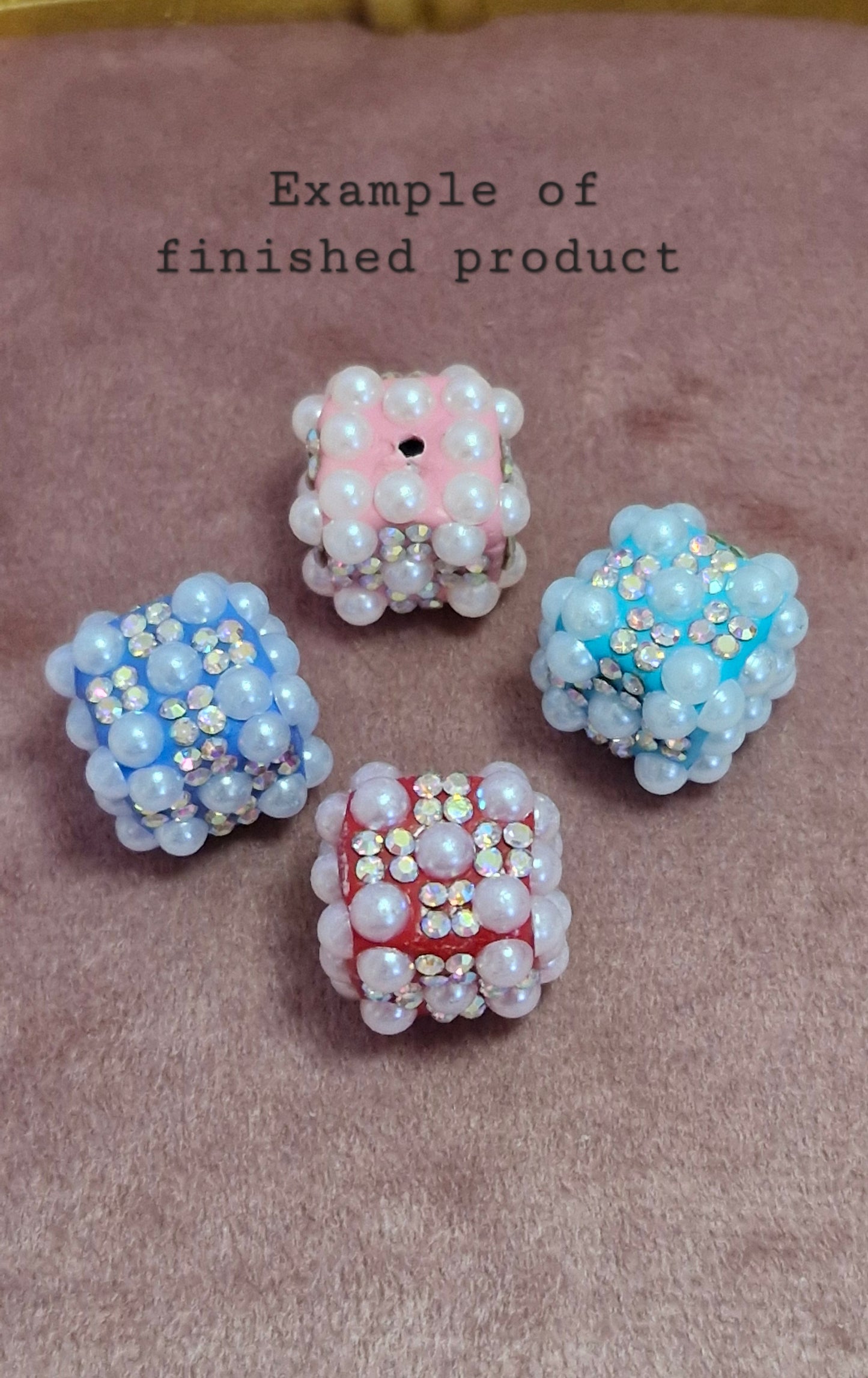 Clear Cube Blank Beads | DIY Beads Supplies