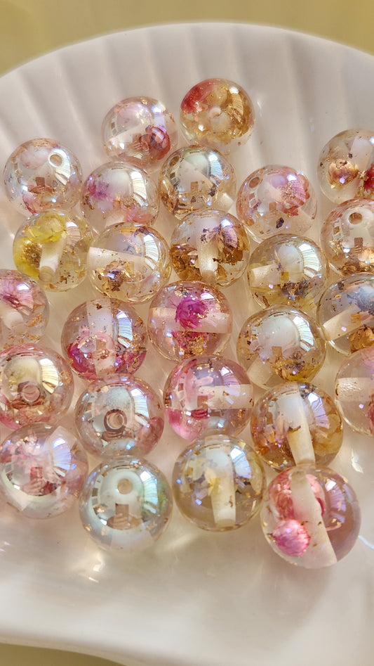 Resin Beads with Dried Flowers | DIY Craft Supplies