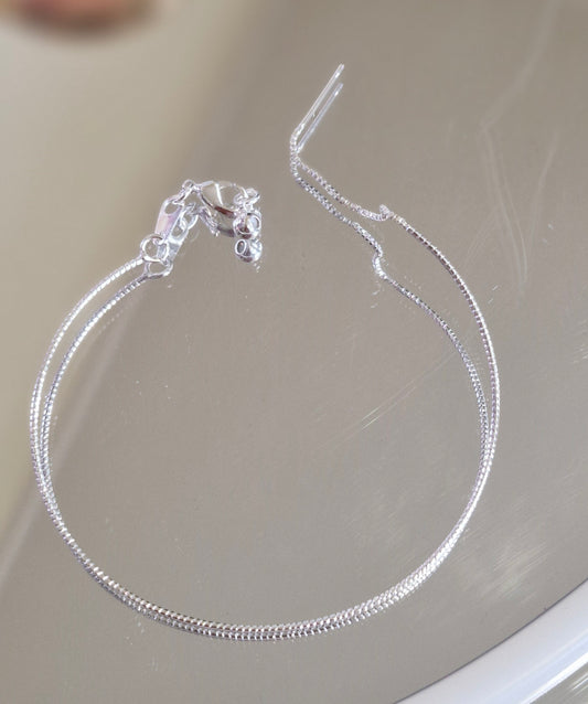 Ultra Thin Snake Chain Beadable Bracelet | DIY Craft Supplies