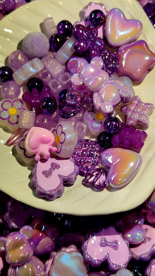"NEW" MYSTIC LAVENDER 300ML - Mixed Beads Scoops (DIY Beads For Pens and Keychain)| LIVE Show